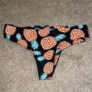 Pineapple swimsuit bottoms!